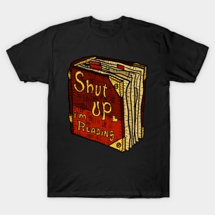 shut up i'm reading. hand drawn artwork by JJadx. T-Shirt